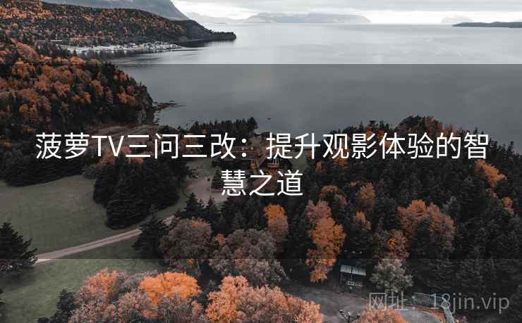 菠萝TV三问三改:提升观影体验的智慧之道 菠萝TV三问三改:提升观影体验的智慧之道
