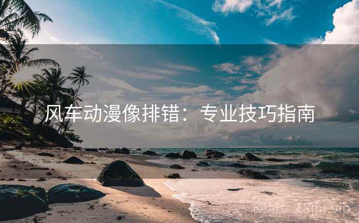 风车动漫像排错：专业技巧指南